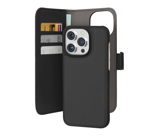 Puro Wallet Detachable MagSafe 2w1 z klapką i portfelem do iPhone - 1346187 - zdjęcie